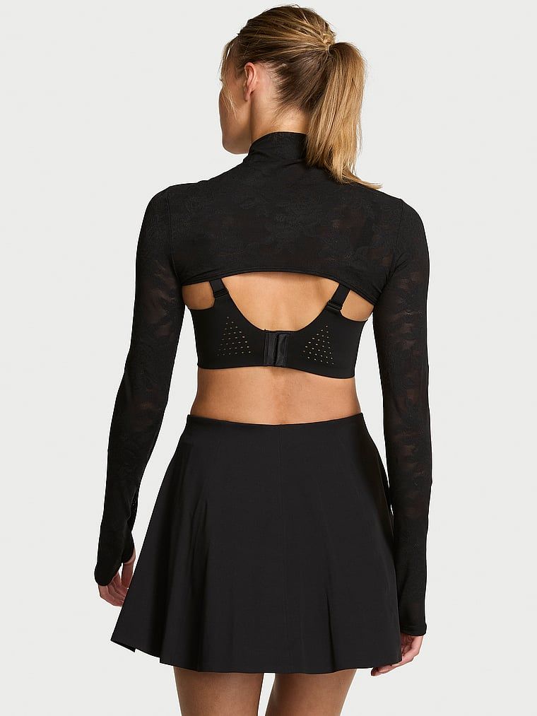 Cuvertura de pat VSX RoseFlex cu mâneci lungi. Produsul este negru și provine din colecția VSX.