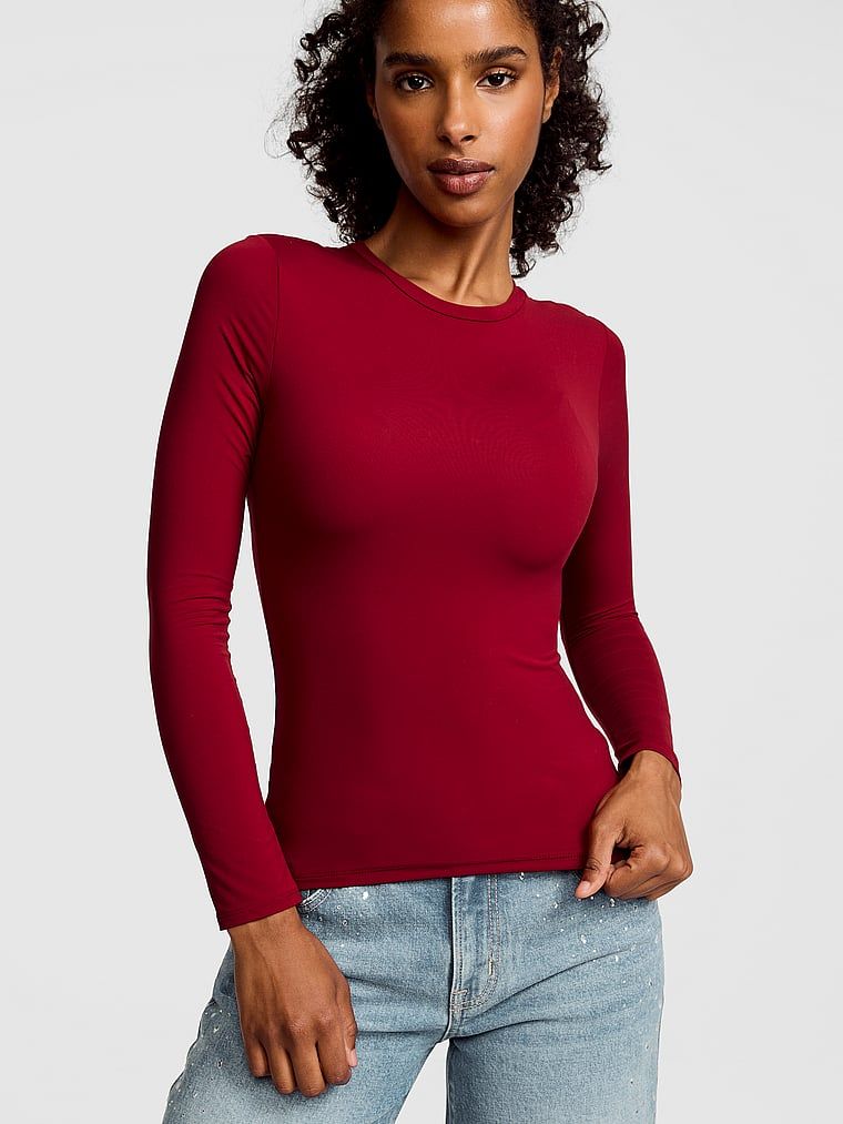 Tricou cu mânecă lungă PINK Base Stretch