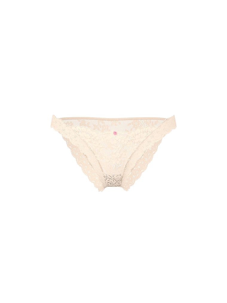 Chiloți din dantelă Bikini din dantelă. Produsul este bej și provine din colecția Dream Angels.