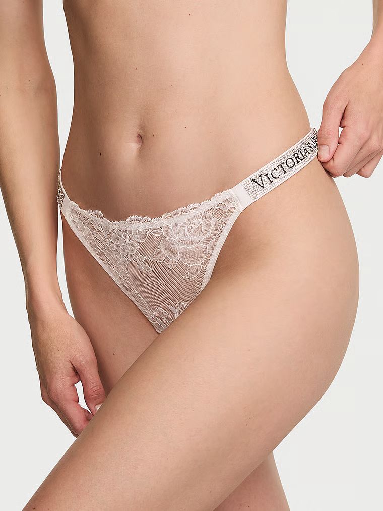 Very Sexy Chiloți Tanga din dantelă Shine Strap