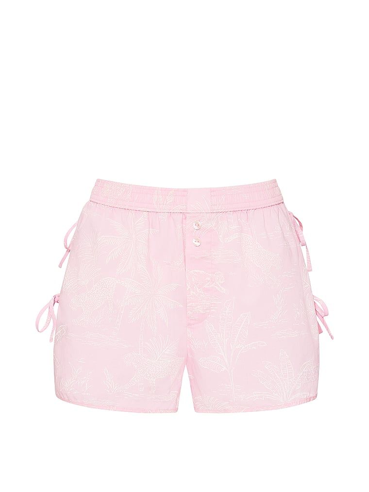 Pantaloni scurți de pijama Heritage din bumbac Mix & Match. Produsul este modelat și provine din colecția Victoria's Secret.