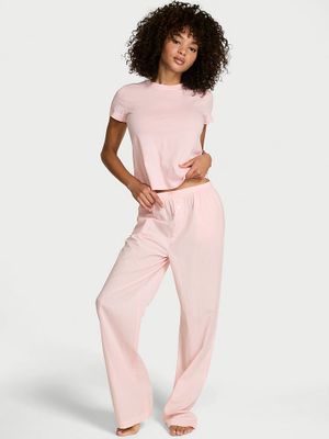 Victoria's Secret Pantaloni de pijama din bumbac Mix & Match Sleep Heritage