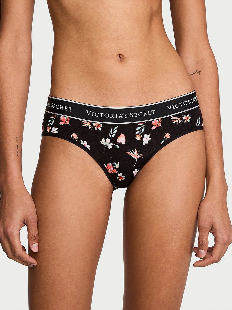 Chiloți din bumbac cu logo-ul Hiphugger în talie. Produsul are un model floral și provine din colecția Bumbac.