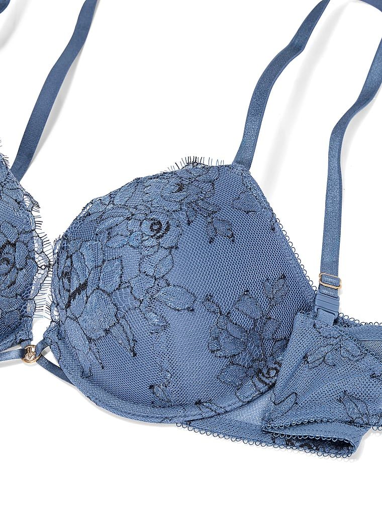 Sutien push-up din dantelă Denim. Produsul este multicolor și provine din colecția Very Sexy.