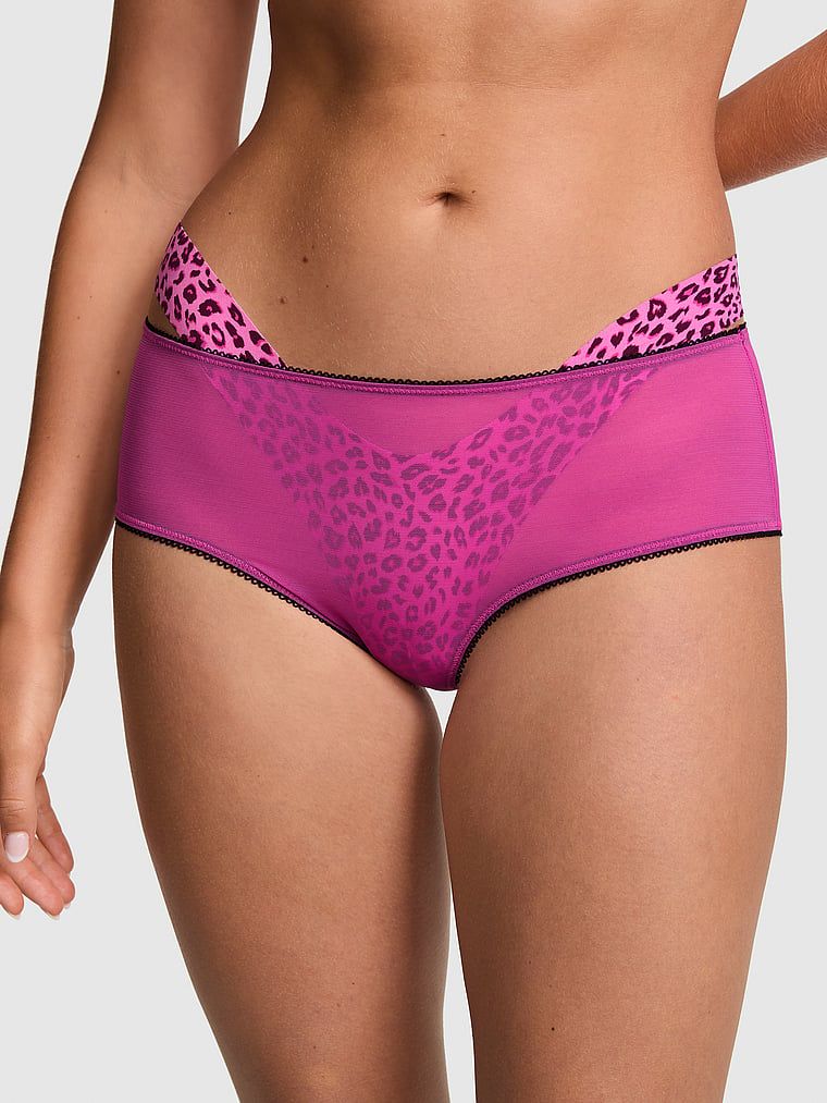 PINK Chiloți cheeky cu design suprapus PINK Wink