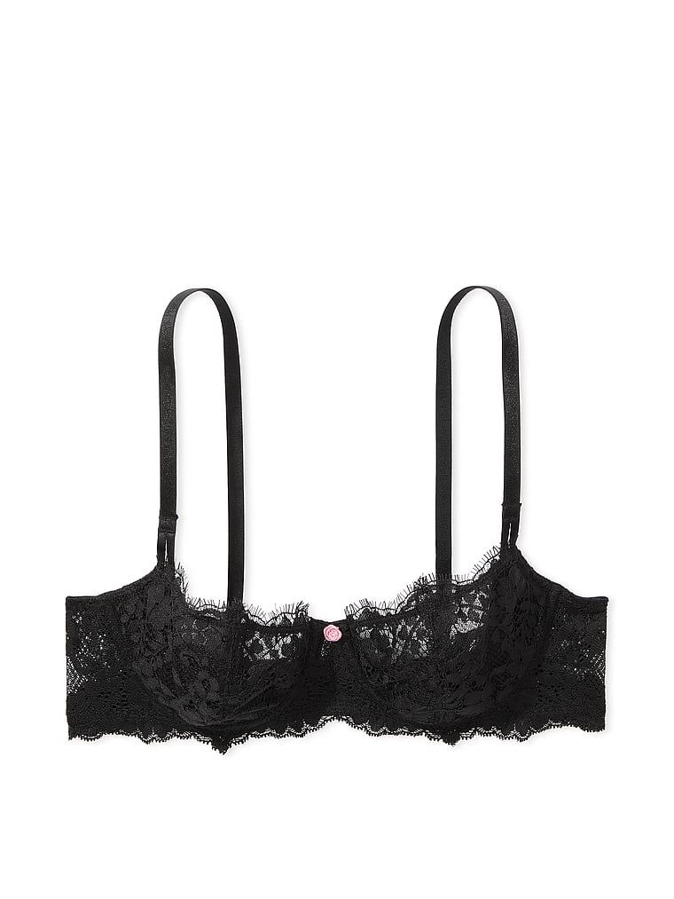 Sutien balconet Wicked Lace Balconette. Produsul este negru și provine din colecția Dream Angels.