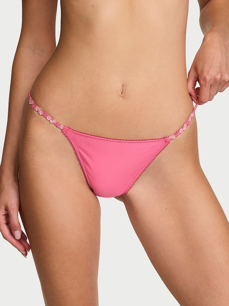 Dream Angels Chiloți Tanga din dantelă cu barete Sweet Melody