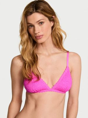 Victoria's Secret Bustieră Bralette Lacie triunghiulară fără căptușeală