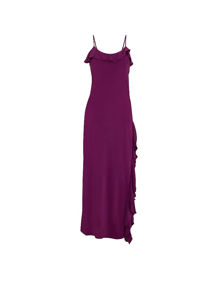 Rochie maxi lungă realizată din modal. Produsul este de culoare mov și provine din colecția Dream Angels.
