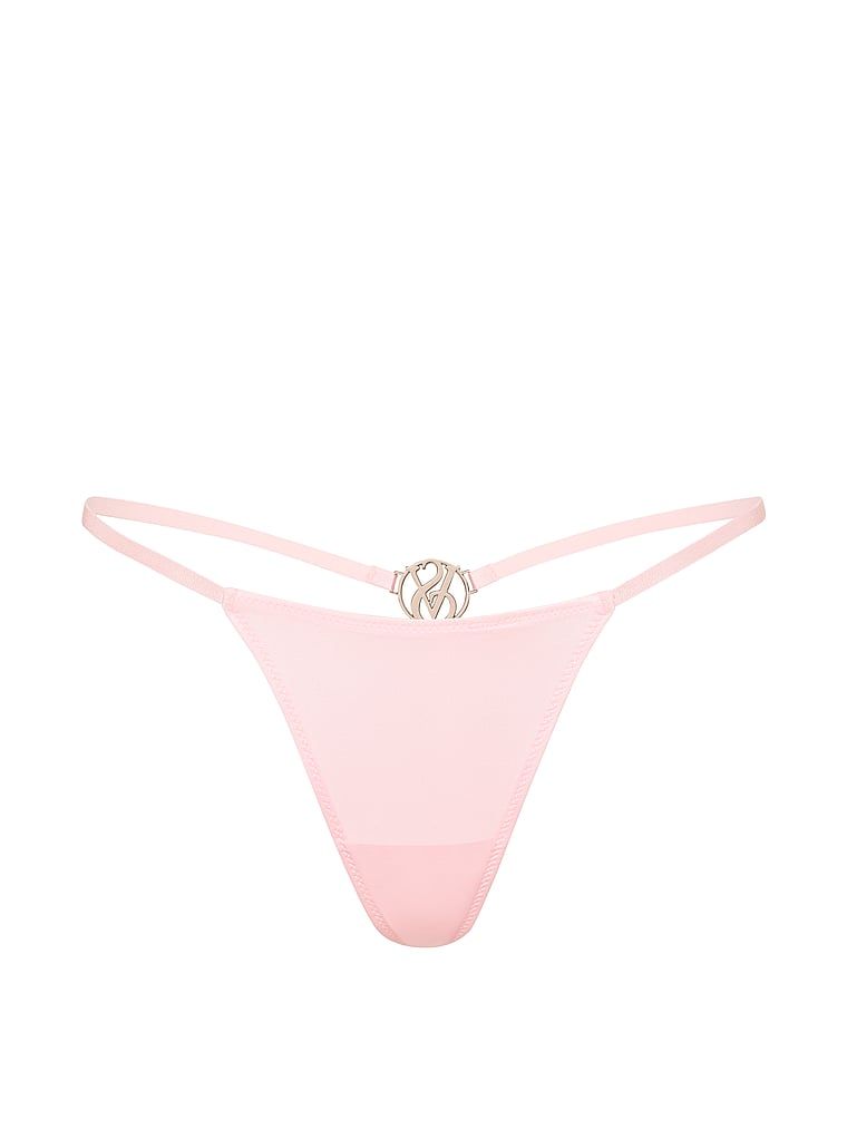 Tanga cu un monogram lucios pe spate. Produsul este roz și provine din colecția Very Sexy.