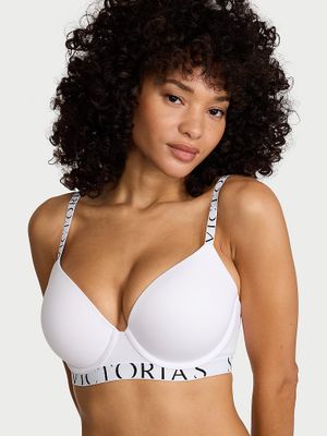 T-shirt Sutien cu push-up Exploded Logo din bumbac Perfect Shape