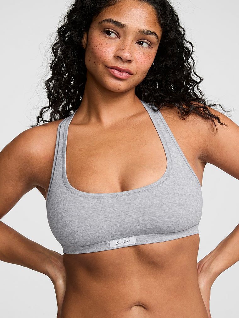 Bralette neîntărit din bumbac racerback Cotton Dorm
