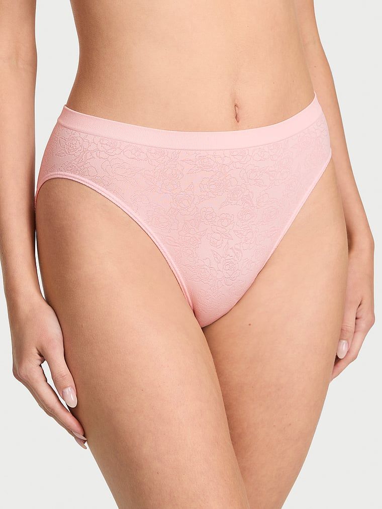 Chiloți cu picioare cu tăietură înaltă, picioare fără cusături. Produsul este de culoare florală și provine din colecția Seamless (Seamless Collection).