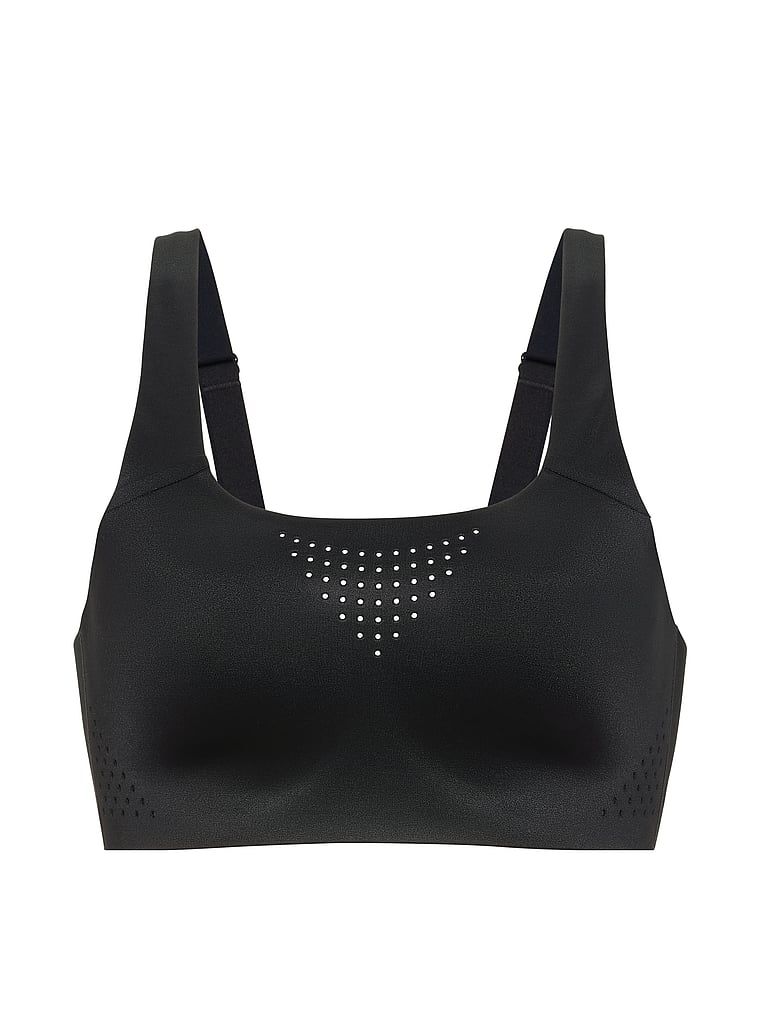 Sutien sport VSX Featherweight Max GlossyTech Maximum Support. Produsul este negru și provine din colecția VSX.