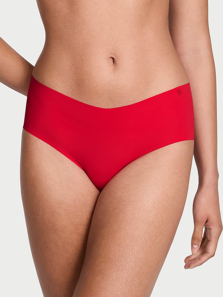 Chiloți fără cusături No-Show Cheeky. Produsul este de culoare roșie și provine din colecția No-Show.