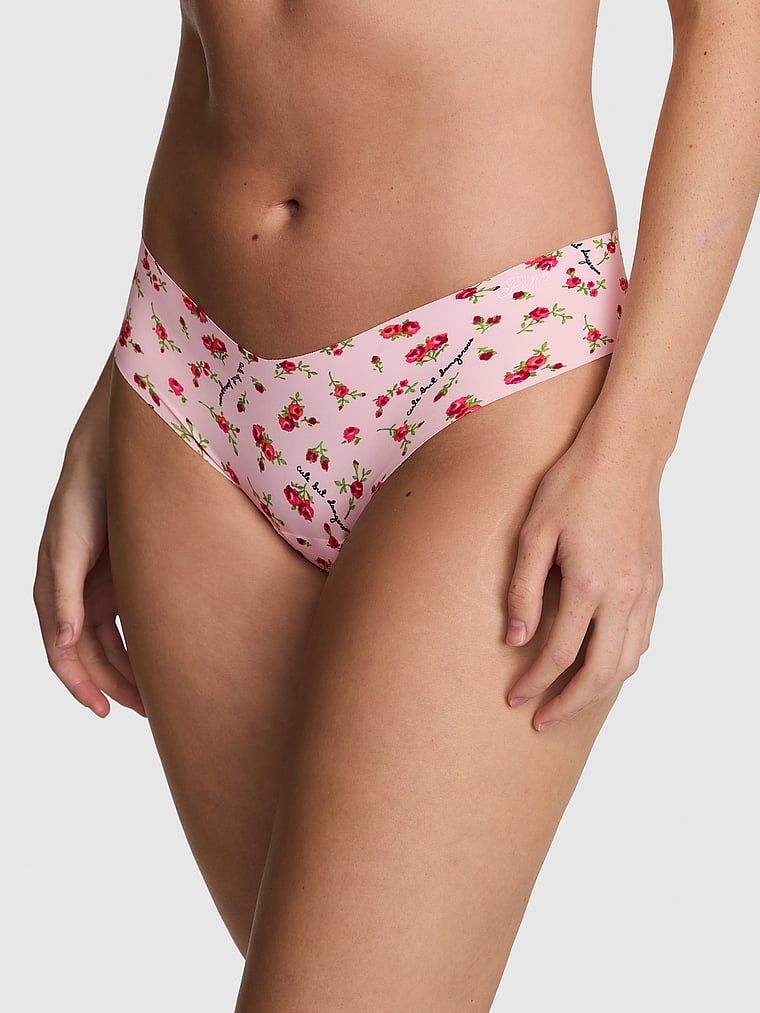 PINK Chiloți tanga No-Show invizibili sub haine