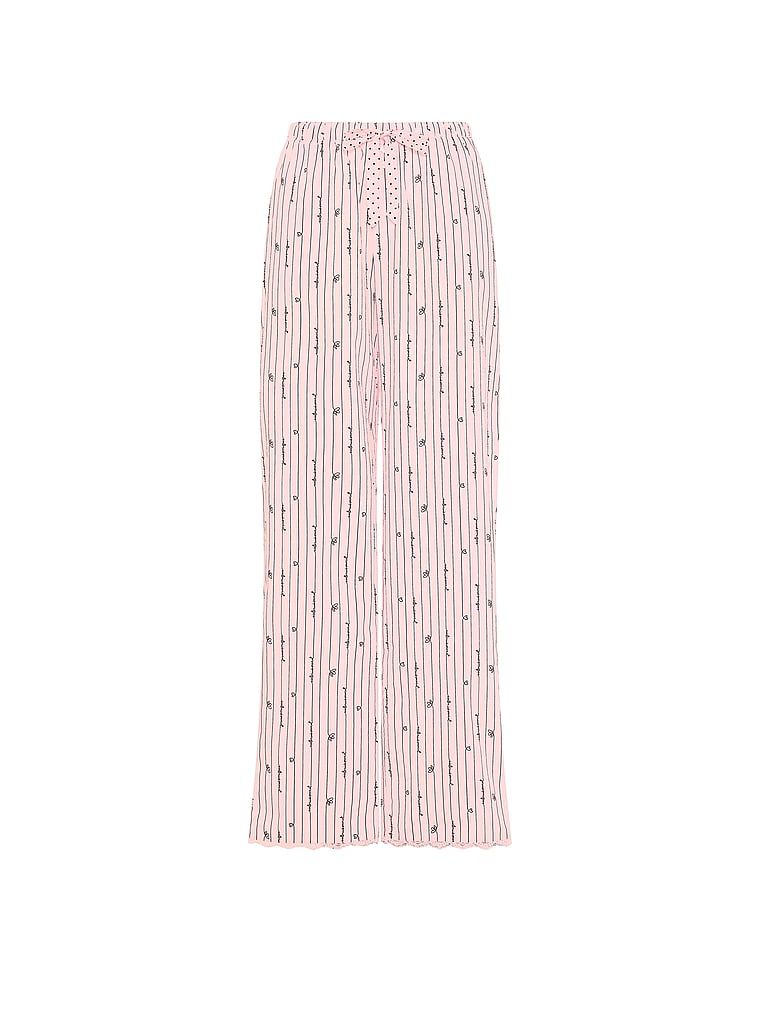 Pantaloni de pijama Heritage din bumbac Mix & Match. Produsul are o culoare cu model și provine din colecția Victoria's Secret.