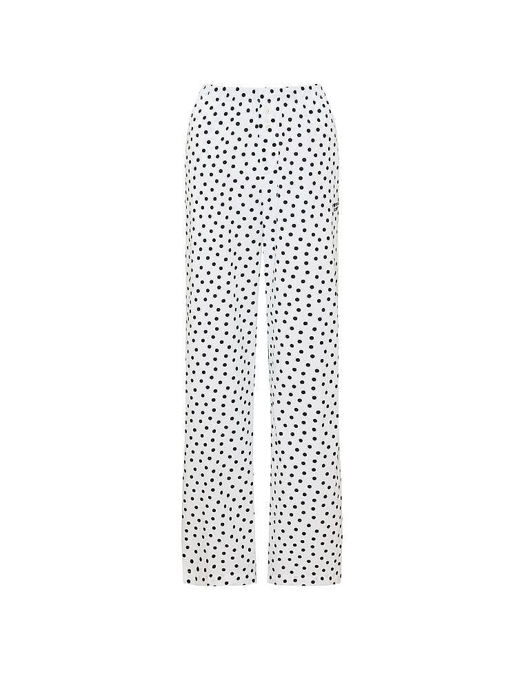 Pantaloni de pijama Heritage din bumbac Mix & Match. Produsul este modelat și provine din colecția Victoria's Secret.