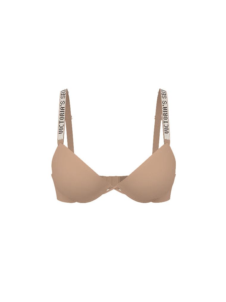 Very Sexy Sutien Demi Shine Strap cu căptușeală subțire