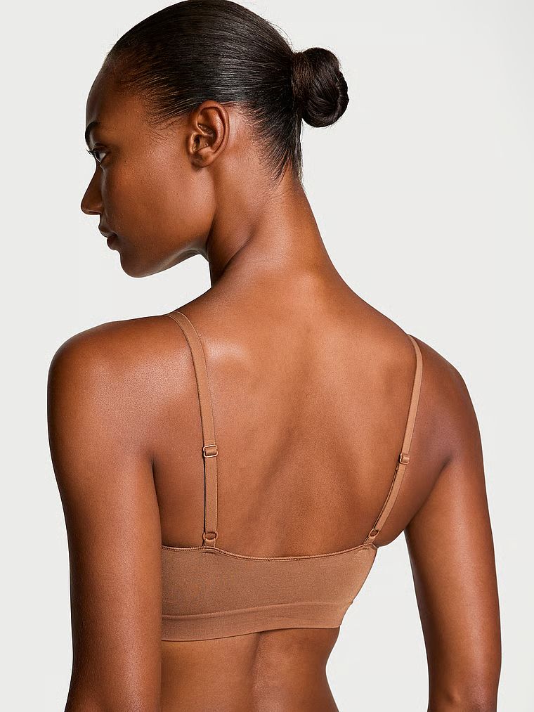 Îmbrăcăminte modelatoare de Victoria shaping bralette. Produsul este maro și provine din colecția Victoria's Secret.
