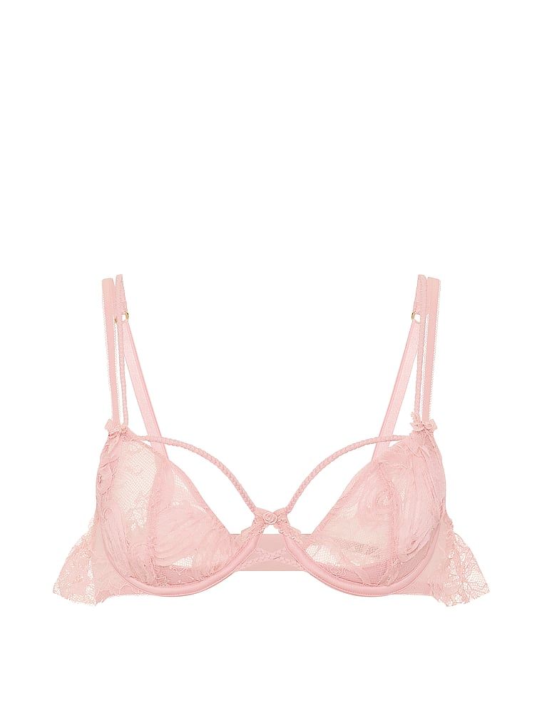 Wicked Rosette Reverie, sutien fără căptușeală cu cupe semi-deschise. Produsul are o culoare cu model și provine din colecția Dream Angels.
