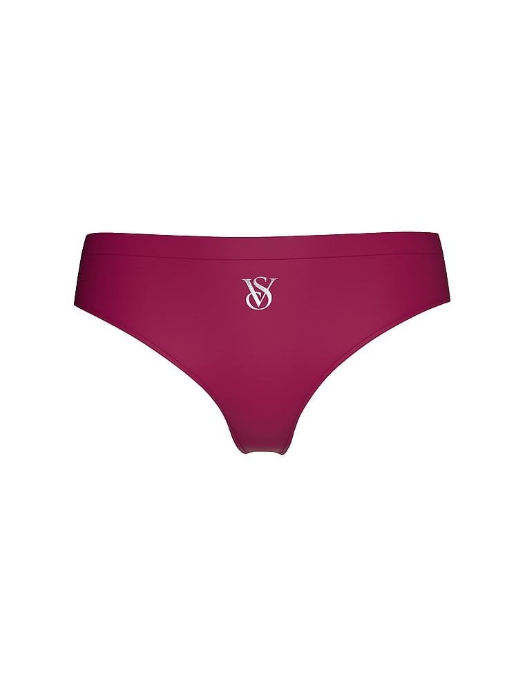 Tanga fără cusături cu logo strălucitor Sparkle. Produsul este de culoare roz și provine din colecția Seamless