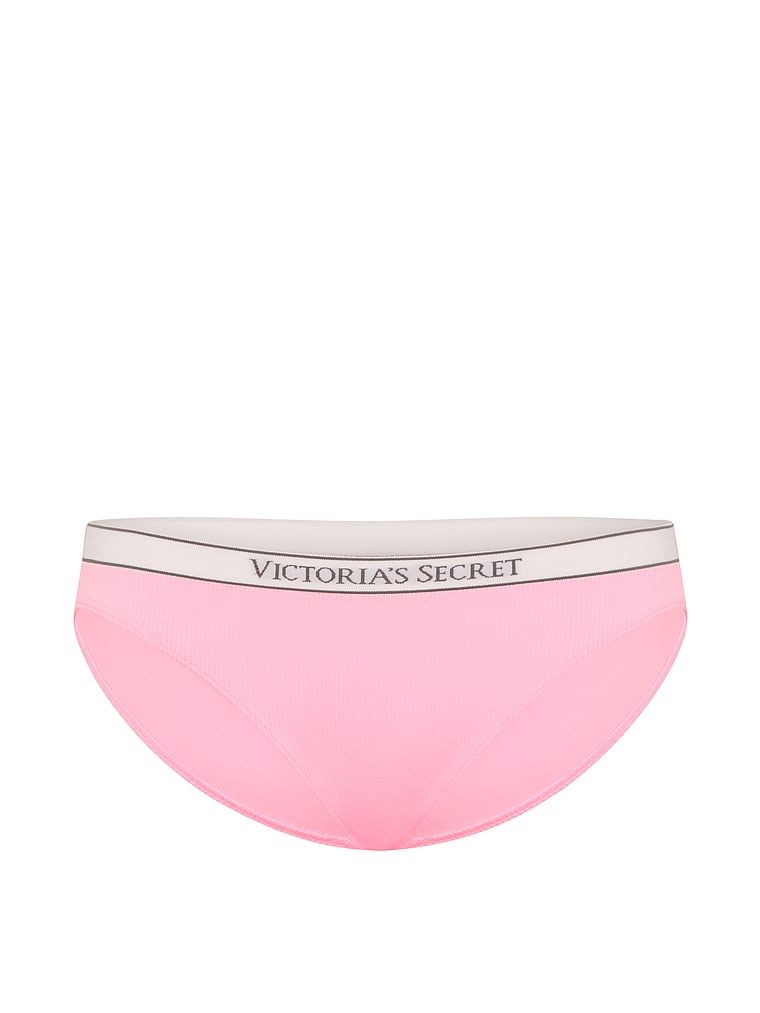 Chiloți cu nervuri și logo-ul Seamless Rib Bikini. Produsul are o culoare cu model și provine din colecția Seamless (Seamless Collection).