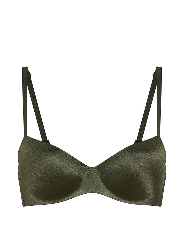 Sutien ușor căptușit, cu balconet FlexFactor. Produsul este verde și provine din colecția Body by Victoria.