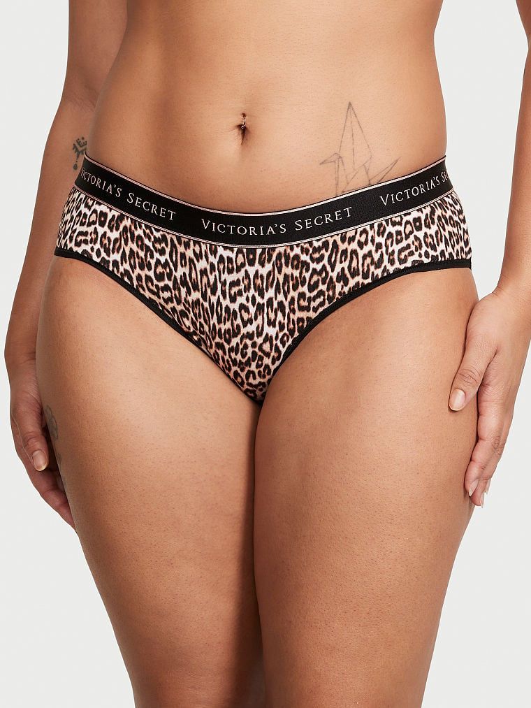 Cotton Chiloți Hiphugger din bumbac, cu logo