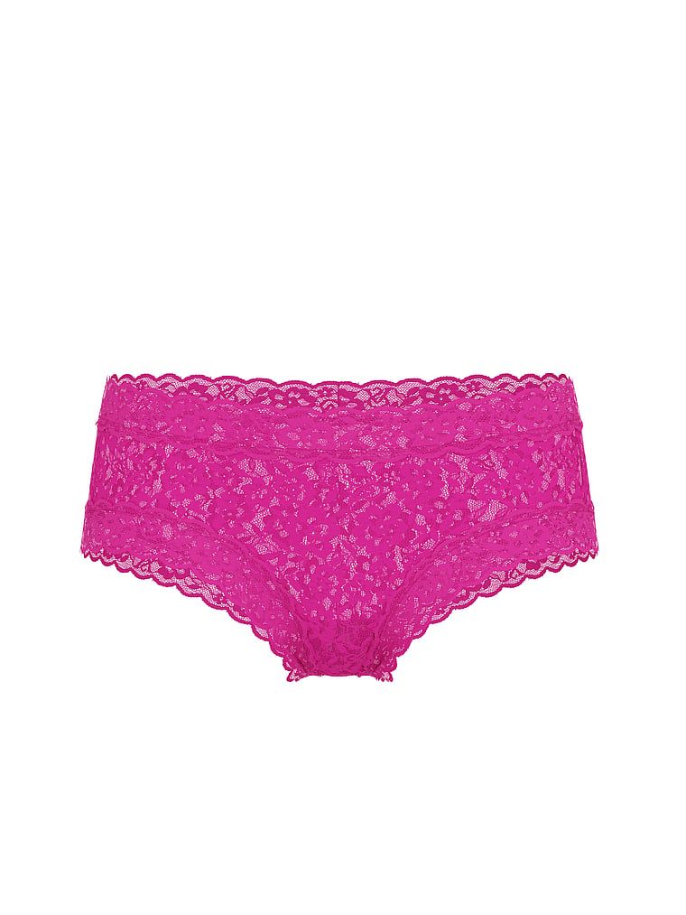Chiloți din dantelă obraznici. Produsul este de culoare violet și provine din colecția Lacie.