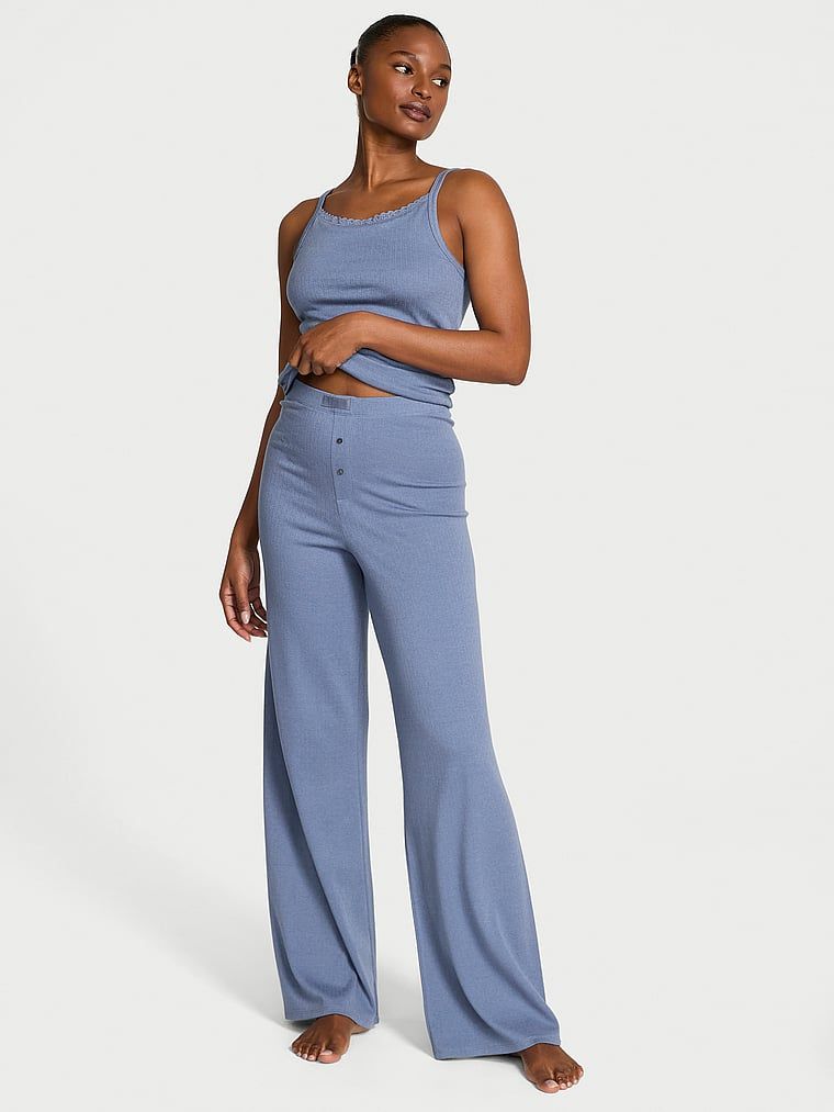 Victorias Secret Set de pantaloni și top Cami Pointelle din modal