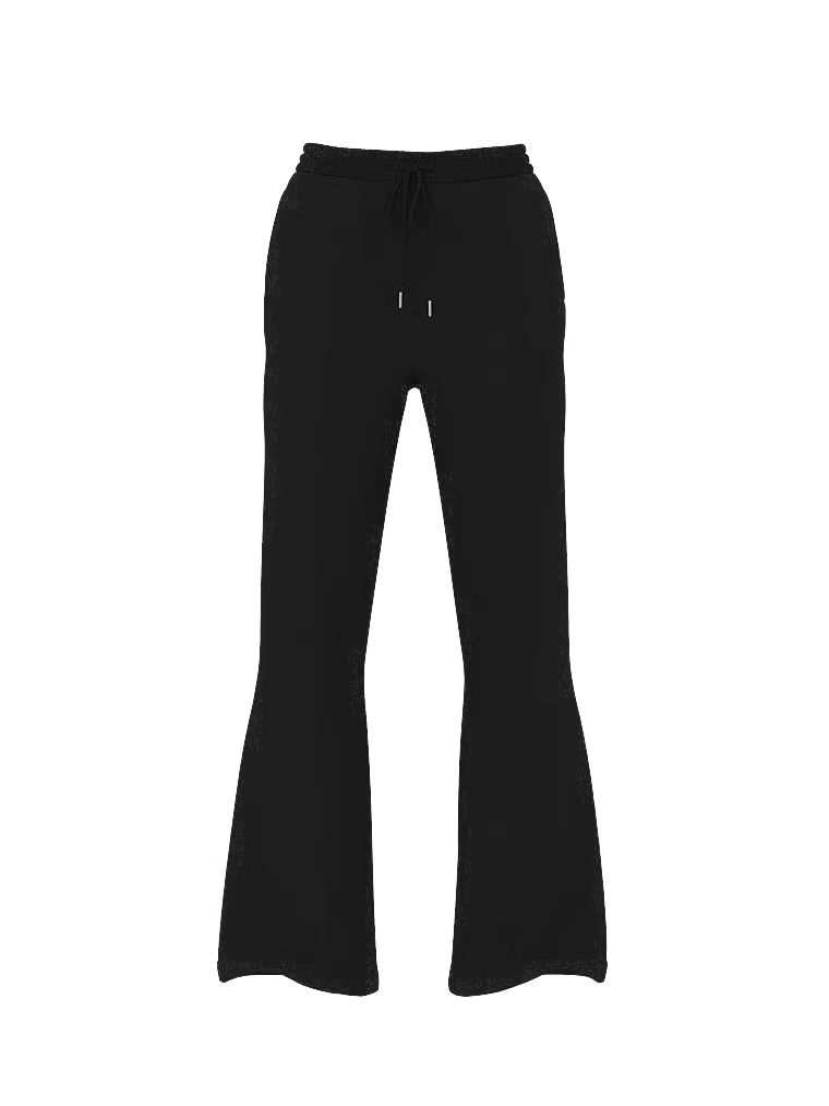 Pantaloni de trening din bumbac Terry-ul preferat. Produsul este negru și provine din colecția Angel Essentials.