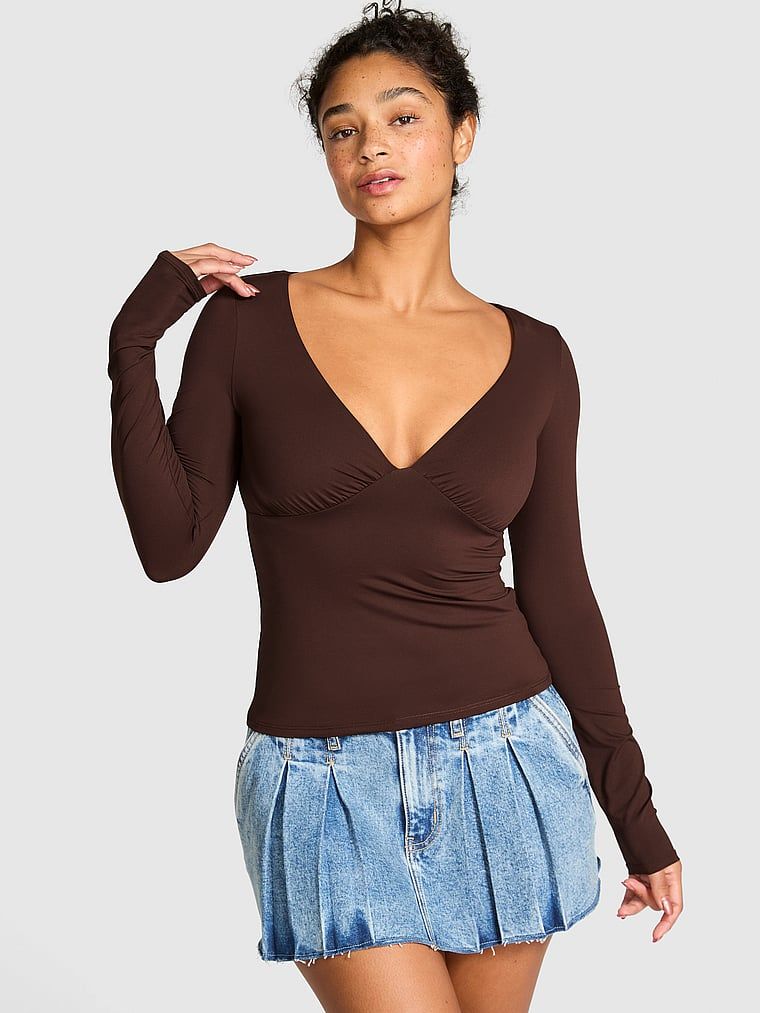 Tricou cu mânecă lungă Base Stretch Ruched