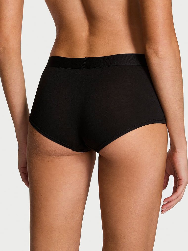 Pantaloni scurți din bumbac cu sigla Shine Patch strălucitor. Produsul este negru și provine din colecția Bumbac.