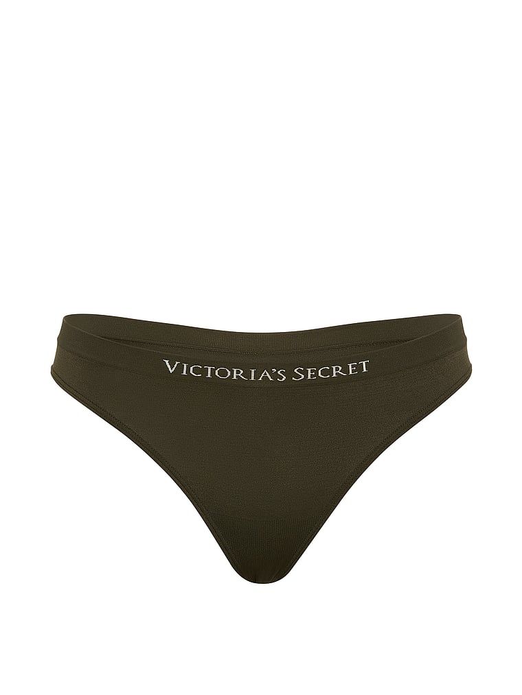 Tanga fără cusură. Produsul este de culoare verde și provine din colecția Seamless (Seamless Collection).