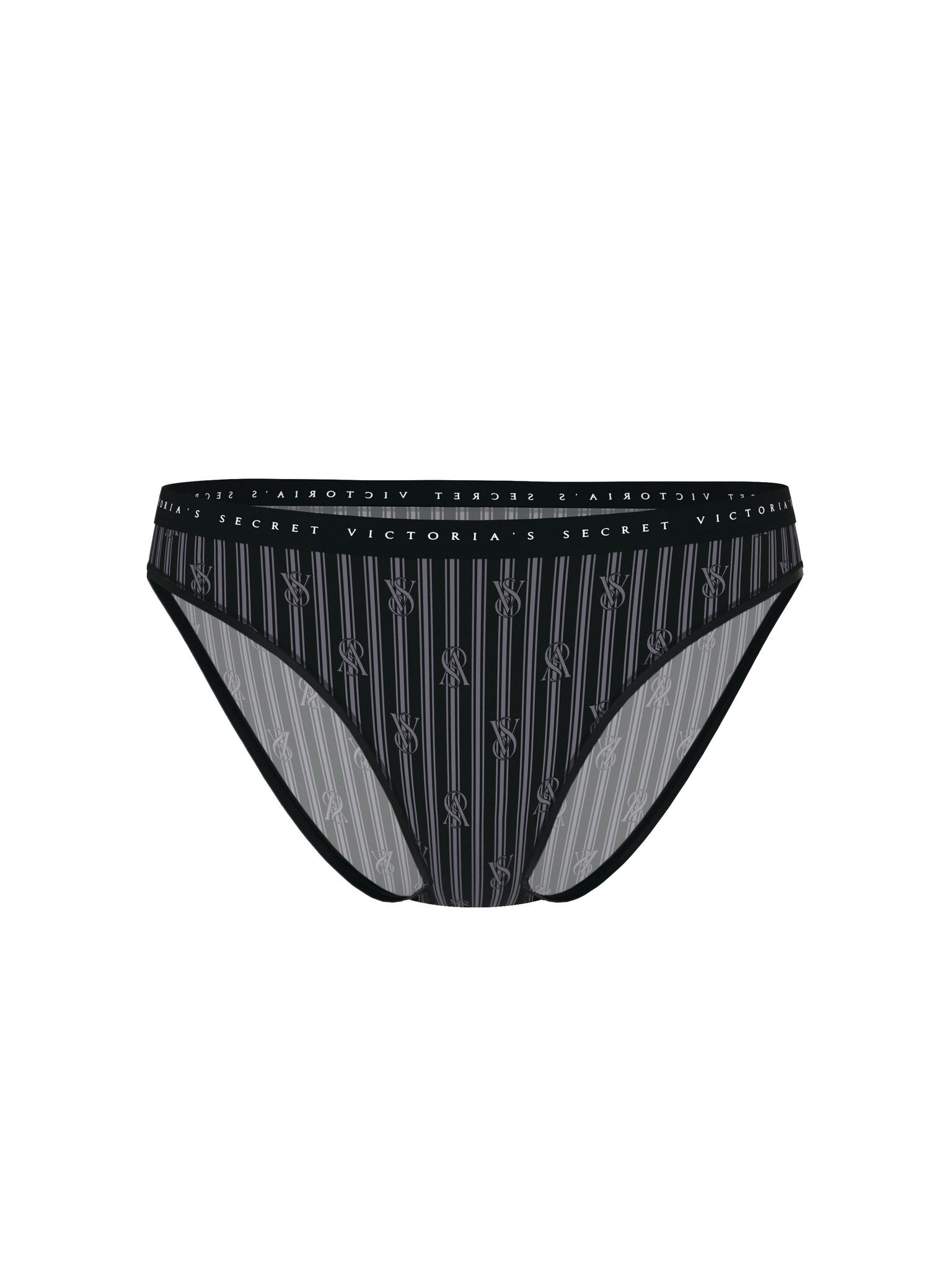 Chiloți de bikini din bumbac. Produsul este modelat și provine din colecția Victoria's Secret.