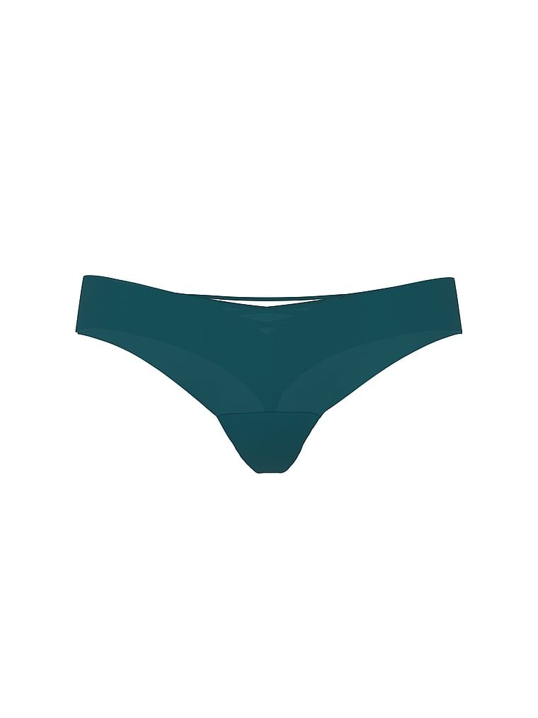 Tanga fără cusură cu bretele la spatele bretelelor No-Show Strappy. Produsul este albastru și provine din colecția No-Show.