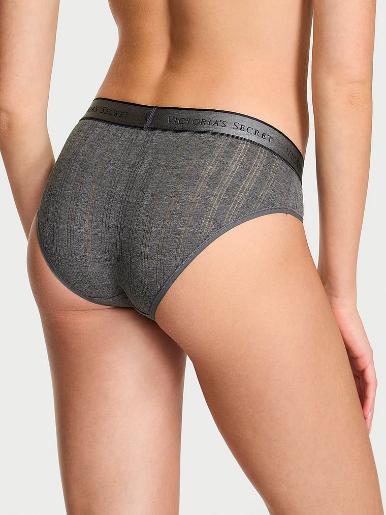 Chiloți din stil Ultra-Fine Logo Hiphugger. Produsul este de culoare gri și provine din colecția Bumbac.