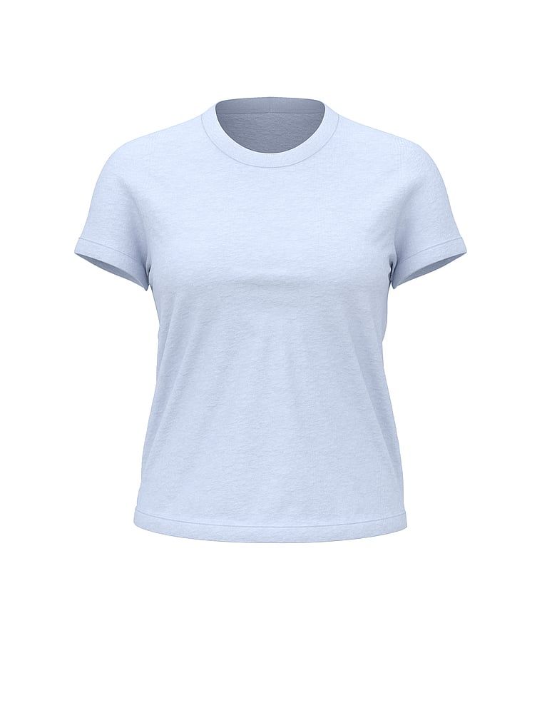 Tricou de dormit din bumbac Mix & Match. Produsul este albastru și provine din colecția Victoria's Secret.