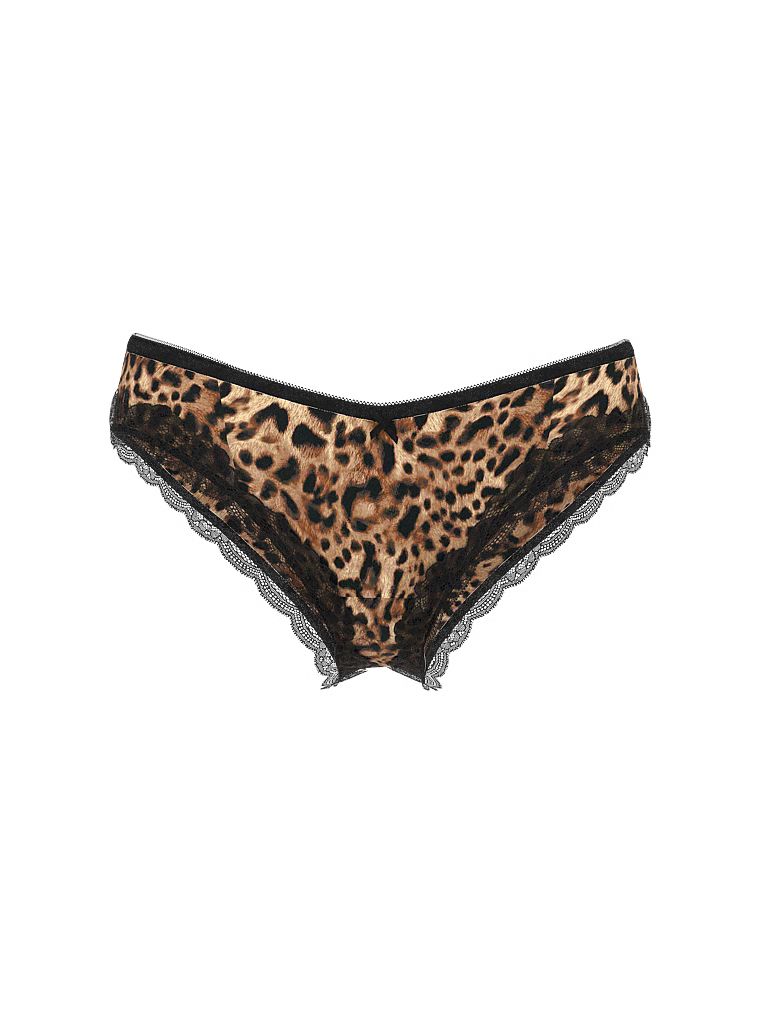 Tease Sheer Shimmer Chiloți cu decolteu înalt obraznic. Produsul este modelat și provine din colecția Victoria's Secret.