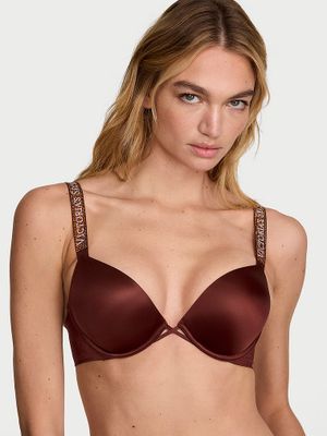 Very Sexy Sutien Push-up Bombshell cu bretele strălucitoare Add-2-Cups