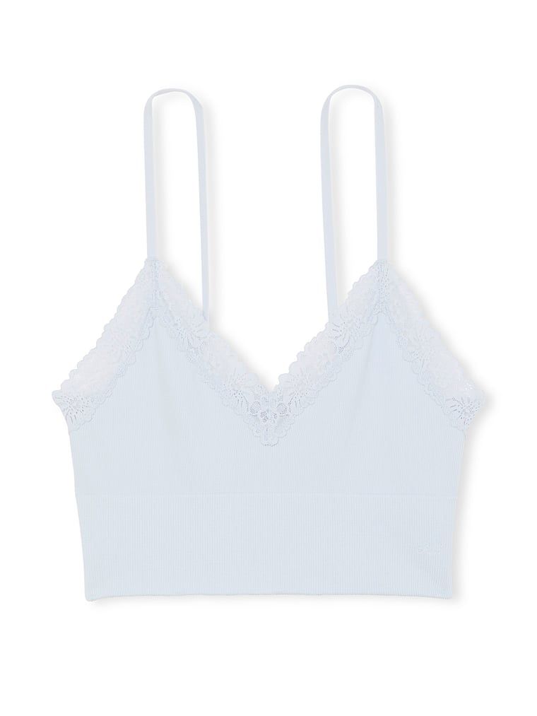 Bustieră Bralette Longline cu nervuri, fără căptușeală și cusături