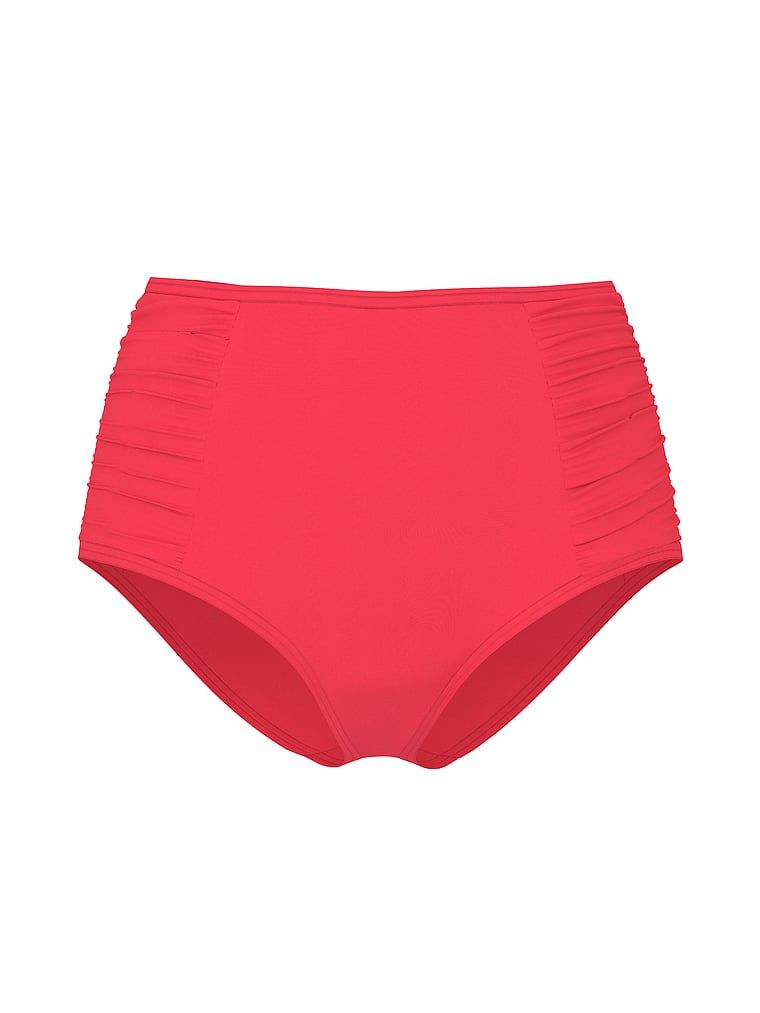 Slipul suprem de bikini cu talie înaltă. Produsul este roz și provine din colecția Victoria's Secret Swim.