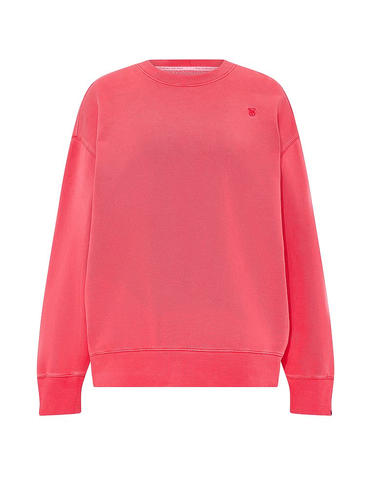 Hanorac din bumbac fleece fără efort. Produsul este roz și provine din colecția Angel Essentials.