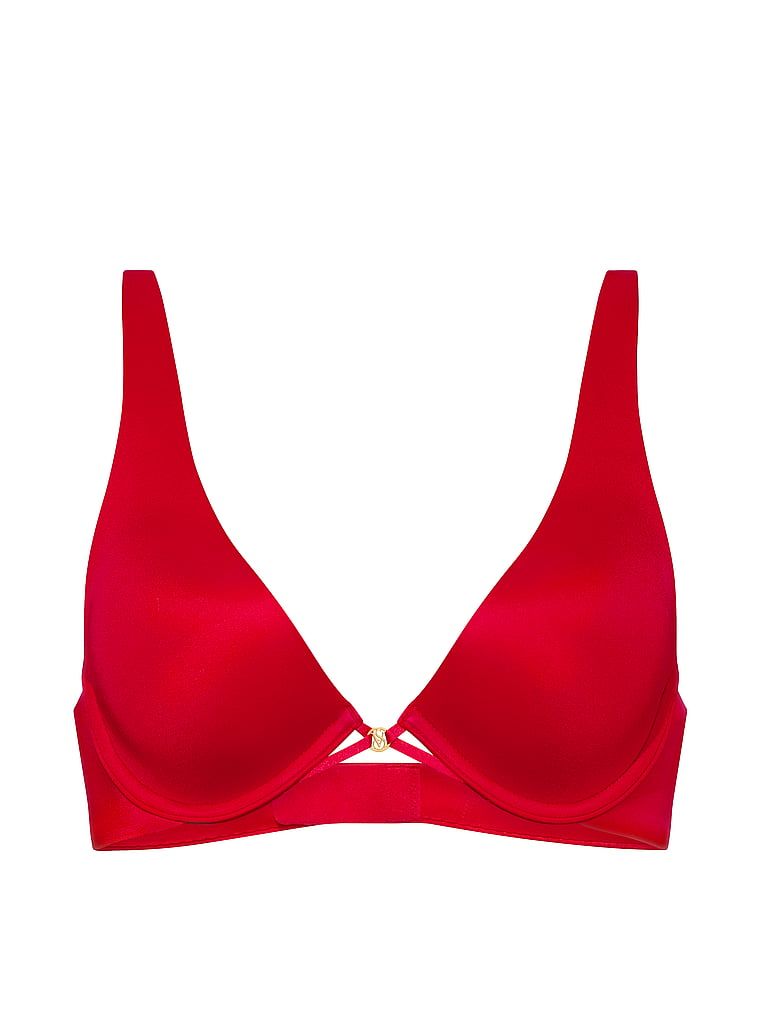 Sutien Smooth Plunge ușor căptușit. Produsul este roșu și provine din colecția Very Sexy.