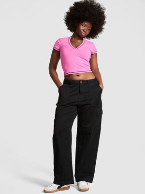PINK Pantaloni cargo Utility