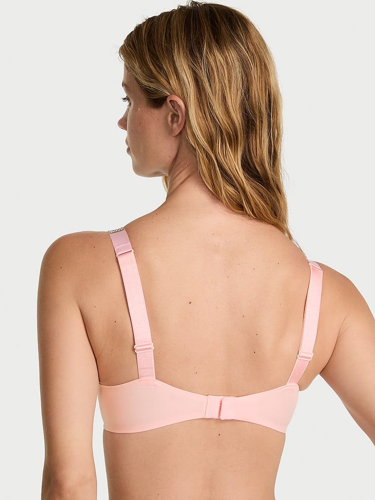 Sutien push-up Shine Strap. Produsul este roz și provine din colecția Very Sexy.