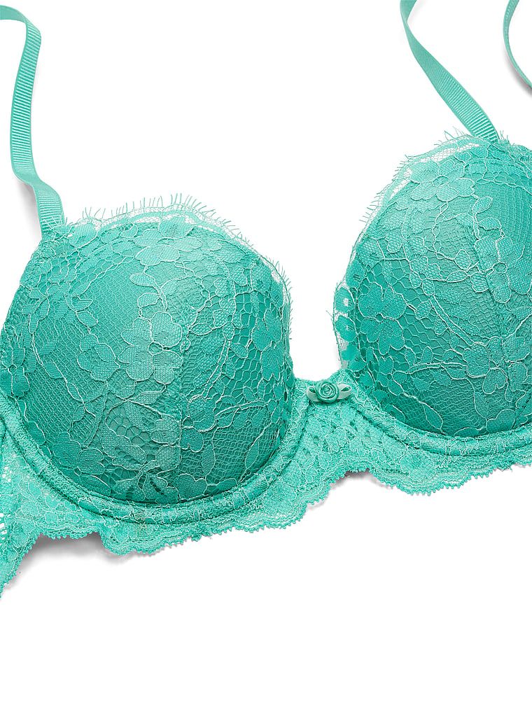 Sutien Demi din dantelă ușor căptușit. Produsul are o culoare multicoloră și provine din colecția Dream Angels.