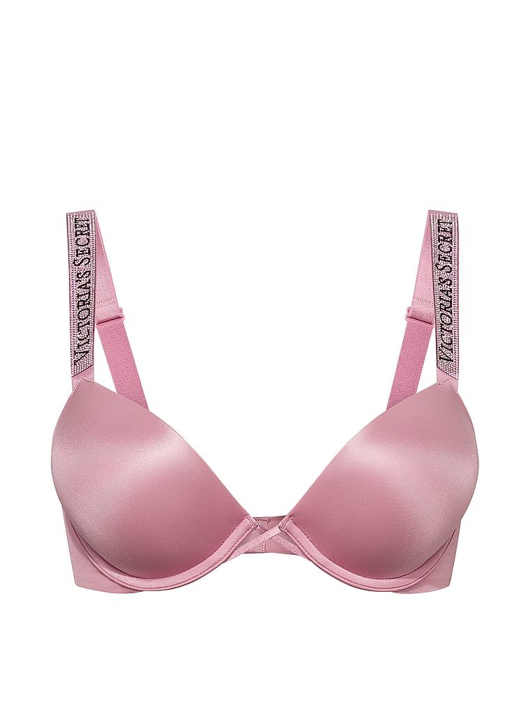 Sutien măritor push-up 2 mărimi Bombshell Shine Strap. Produsul este roz și provine din colecția Very Sexy.