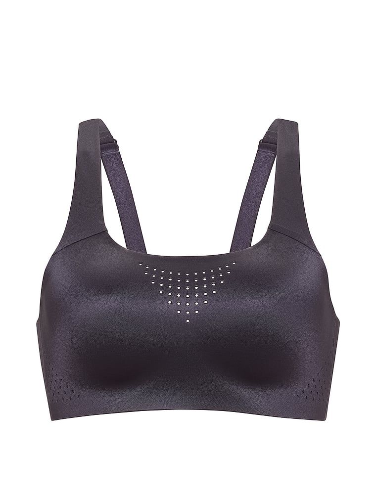 Sutien sport VSX Featherweight Max GlossyTech cu suport maxim. Produsul este gri și provine din colecția VSX.